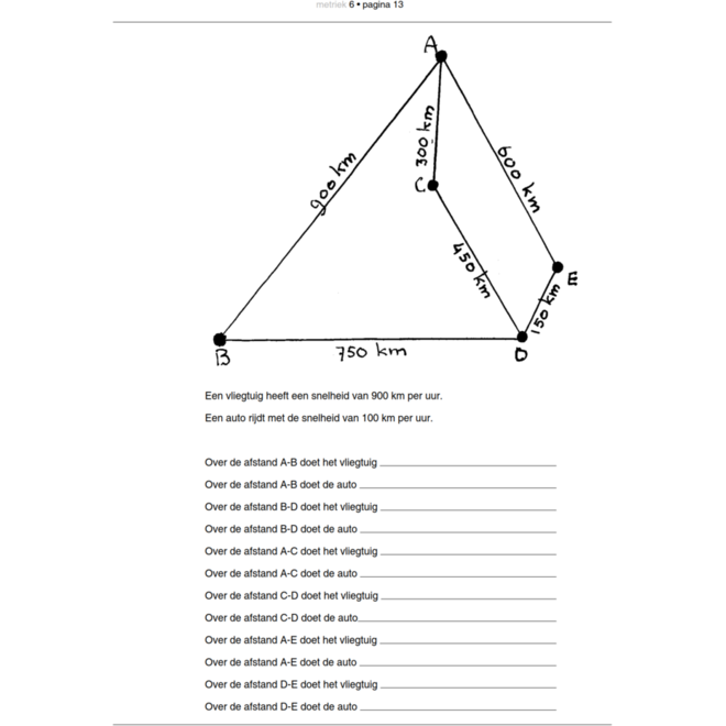 Blokboek Metriek groep 6 (5 stuks)