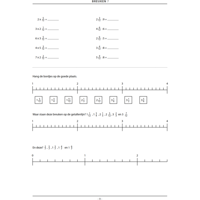 Breuken groep 7 (5 stuks)