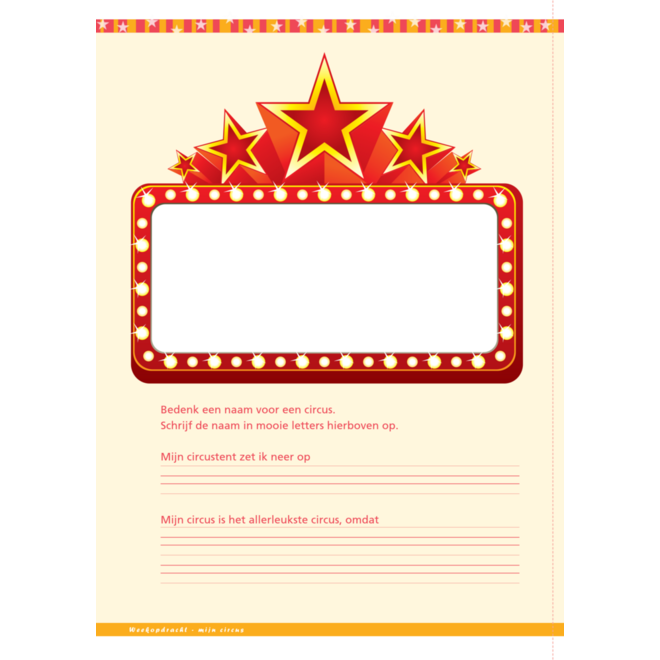 Circus werkgids (5 stuks)