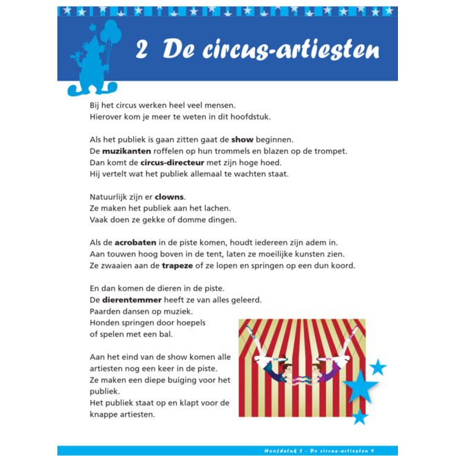 Circus werkgids (5 stuks)