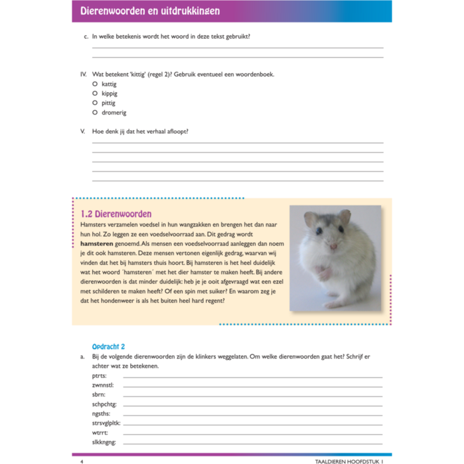 Taaldieren/dierenbundel werkgids (5 stuks)