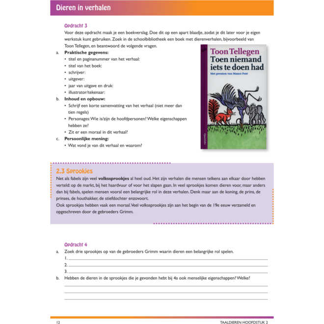 Taaldieren/dierenbundel werkgids (5 stuks)