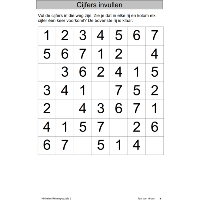 Rekenpuzzels 1 (5 stuks)
