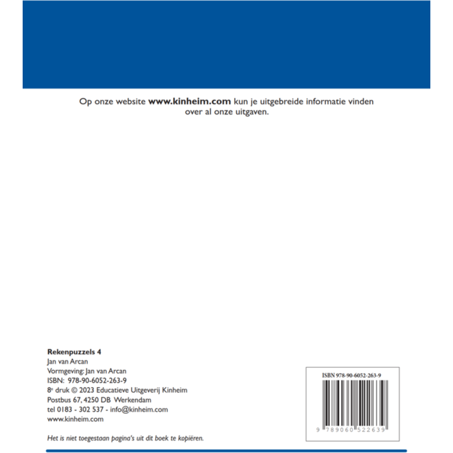 Rekenpuzzels 4 (5 stuks)
