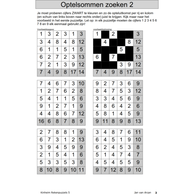 Rekenpuzzels 5 (5 stuks)