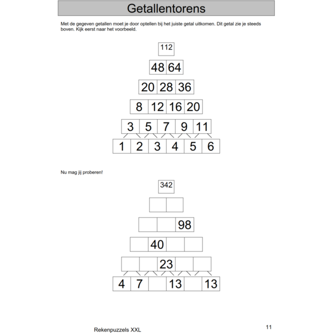 Rekenpuzzels XXL (5 stuks)