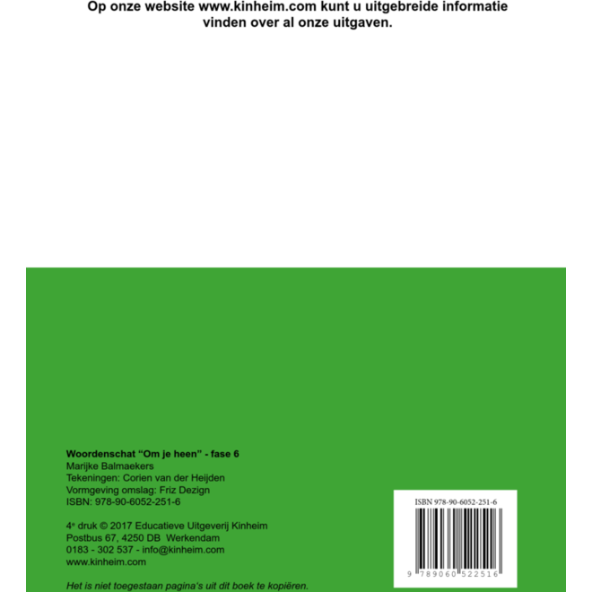 Woordenschat fase 6 (5 stuks)