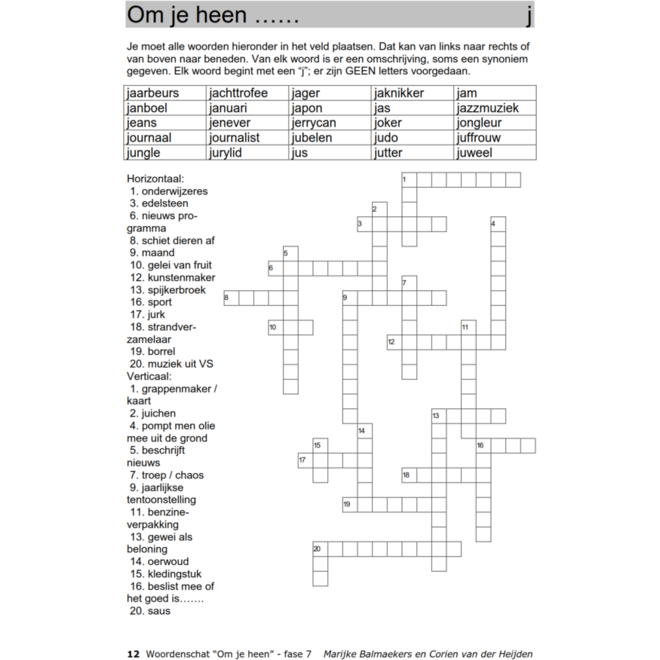 Woordenschat fase 7