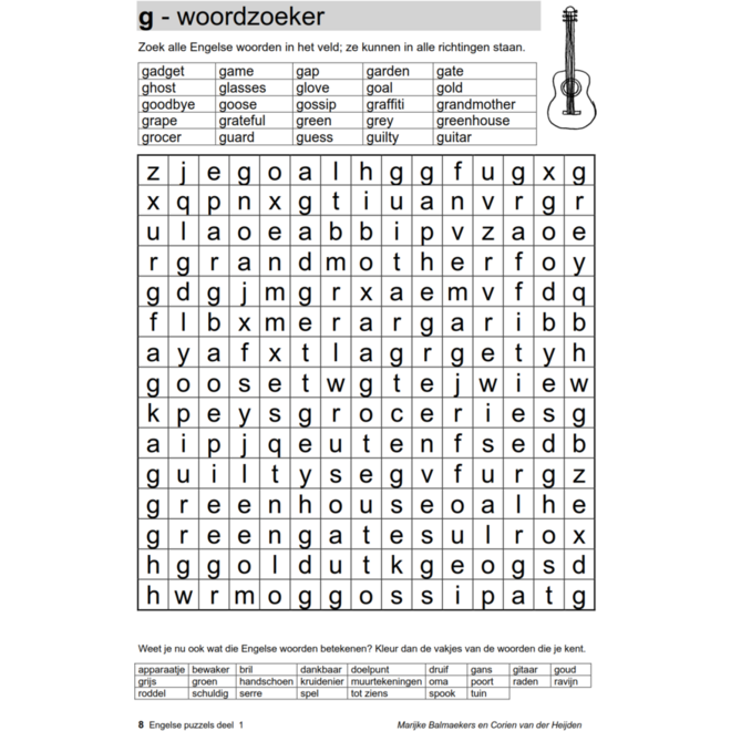 Engelse puzzels 1 (5 stuks)