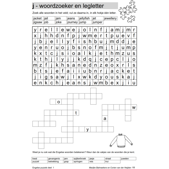 Engelse puzzels 1 (5 stuks)