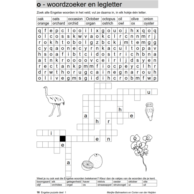 Engelse puzzels 1 (5 stuks)