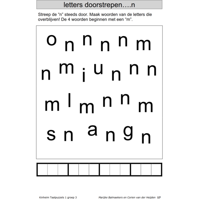 Taalpuzzels 1 groep 3 (5 stuks)