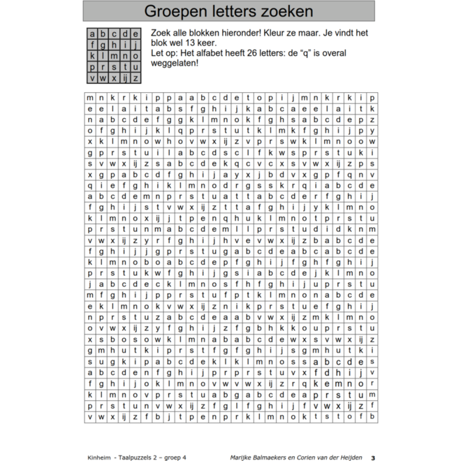 Taalpuzzels 2 groep 4 (5 stuks)
