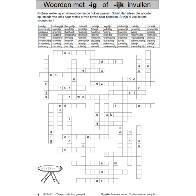 Taalpuzzels 6 groep 8 (5 stuks)