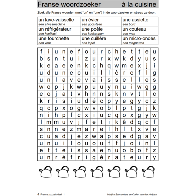 Franse puzzels 1 (5 stuks)