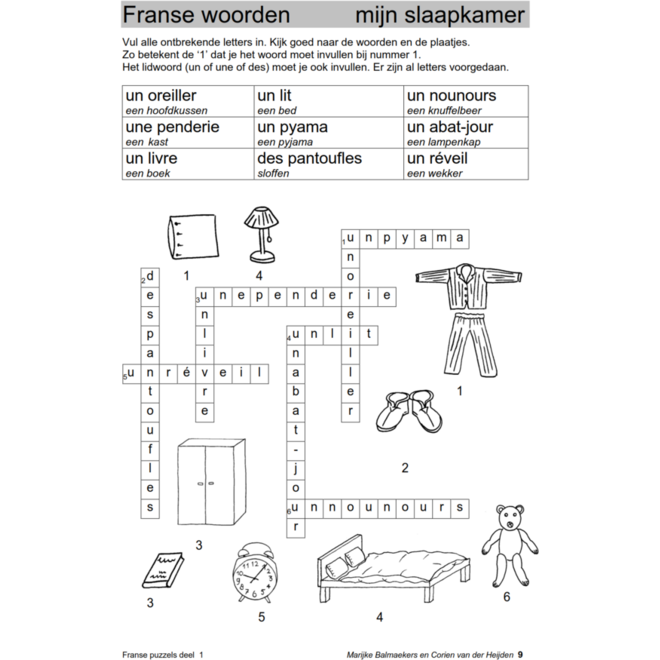 Franse puzzels 1 (5 stuks)
