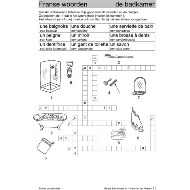 Franse puzzels 1 (5 stuks)