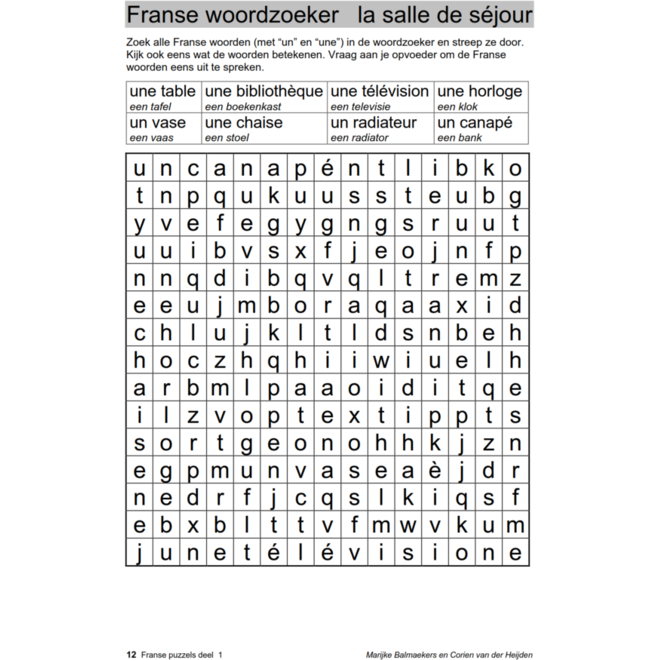 Franse puzzels 1 (5 stuks)
