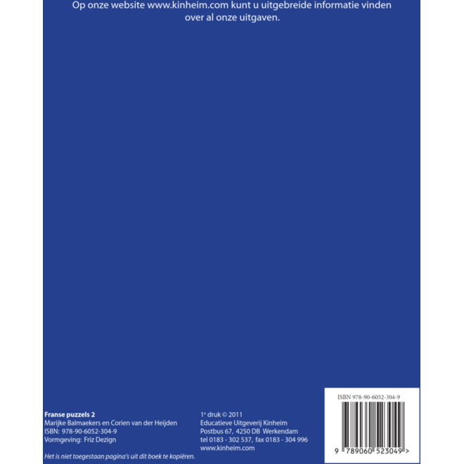 Franse puzzels 2 (5 stuks)