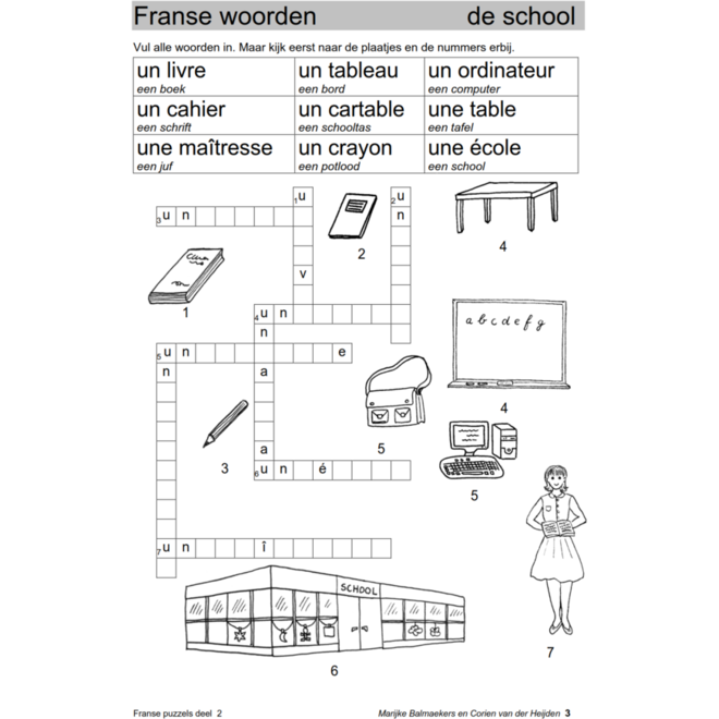 Franse puzzels 2 (5 stuks)