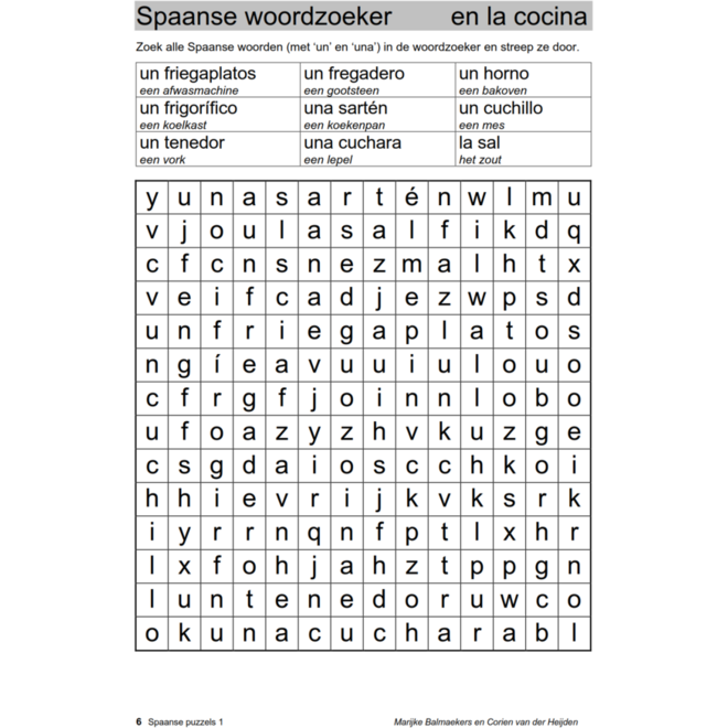 Spaanse puzzels 1