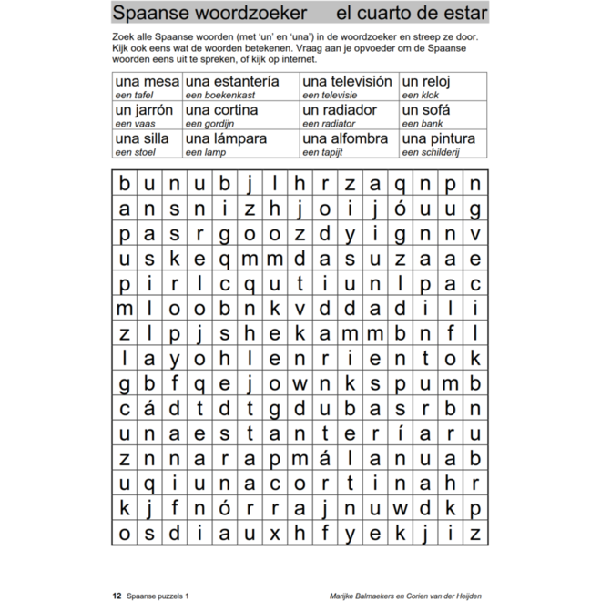 Spaanse puzzels 1
