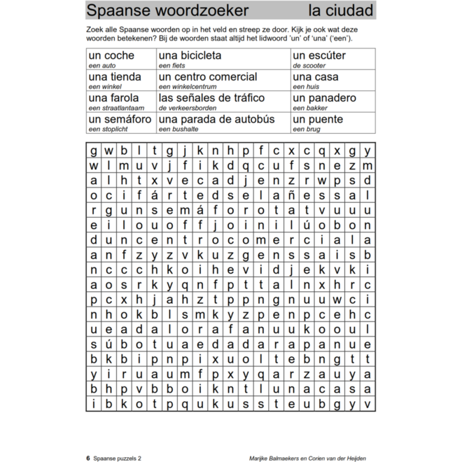 Spaanse puzzels 2 (5 stuks)