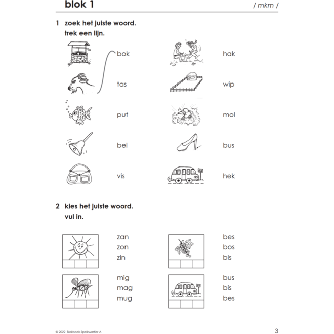 Blokboek spelkwartier A groep 3 - 4 (5 stuks)