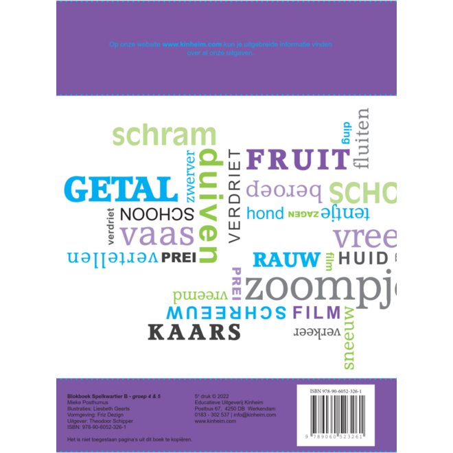 Blokboek spelkwartier B groep 4 - 5 (5 stuks)