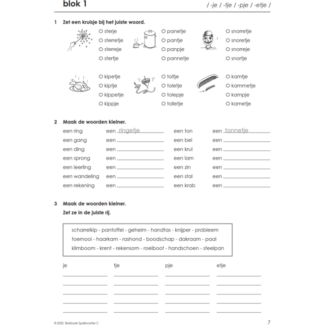 Blokboek spelkwartier C groep 5 - 6 (5 stuks)