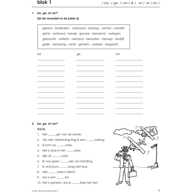 Blokboek spelkwartier C groep 5 - 6 (5 stuks)
