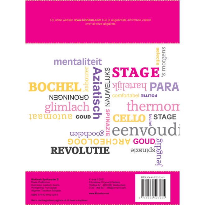Blokboek spelkwartier D groep 6 - 7 (5 stuks)