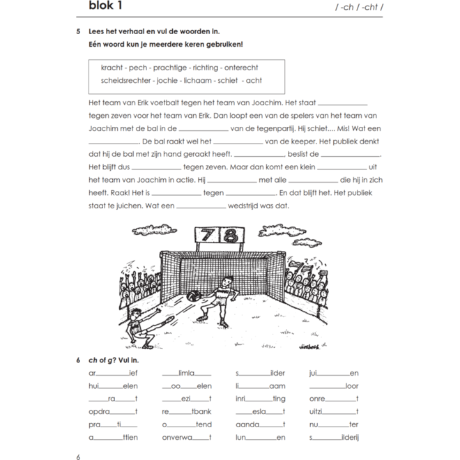 Blokboek spelkwartier D groep 6 - 7 (5 stuks)