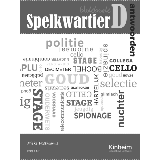 Blokboek spelkwartier D groep 6 - 7 antwoorden