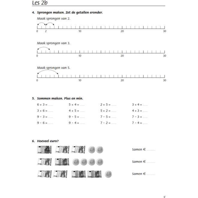Blokboek rekenen groep 4 (5 stuks)