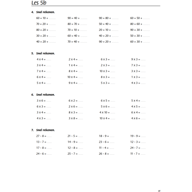 Blokboek rekenen groep 5 (5 stuks)