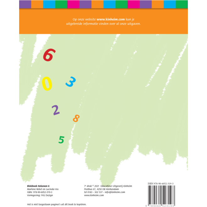 Blokboek rekenen groep 6 (5 stuks)