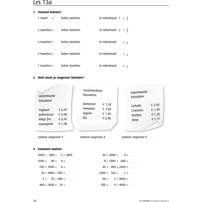 Blokboek rekenen groep 6 (5 stuks)