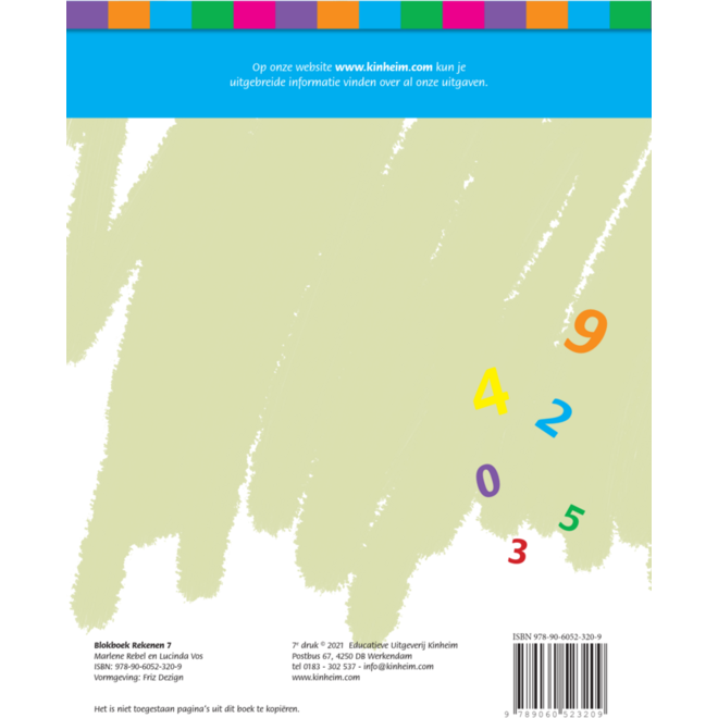 Blokboek rekenen groep 7 (5 stuks)