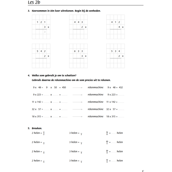 Blokboek rekenen groep 7 (5 stuks)