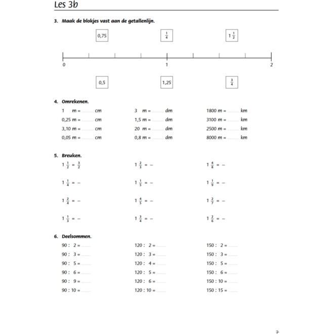 Blokboek rekenen groep 7 (5 stuks)