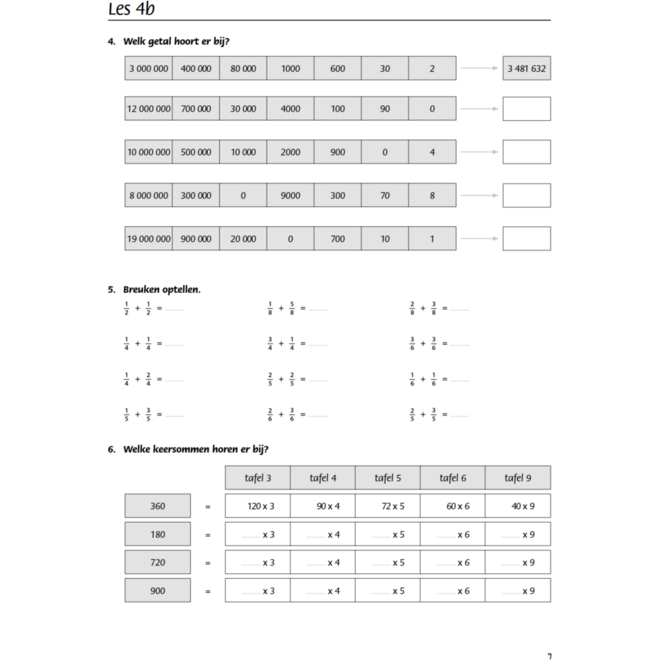 Blokboek rekenen groep 7 (5 stuks)