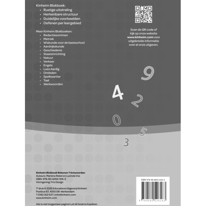 Blokboek rekenen groep 7 antwoorden