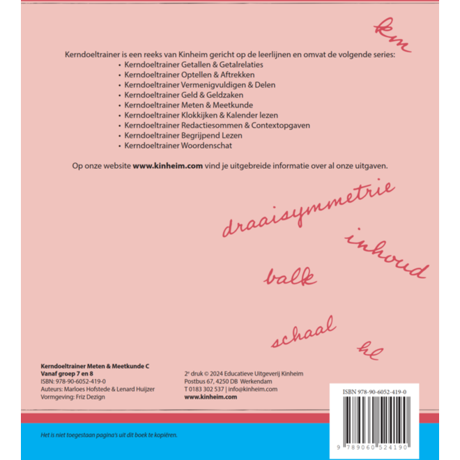 Kerndoeltrainer Meten & Meetkunde C (5 stuks)