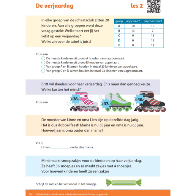 Kerndoeltrainer Redactiesommen & Contextopgaven B (5 stuks)