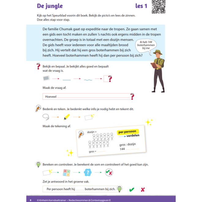 Kerndoeltrainer Redactiesommen & Contextopgaven E (5 stuks)
