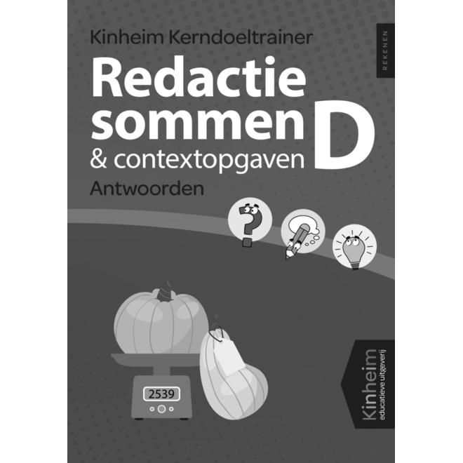 Kerndoeltrainer Redactiesommen & Contextopgaven D antwoorden