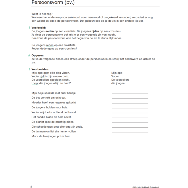 Blokboek Ontleden II (5 stuks)