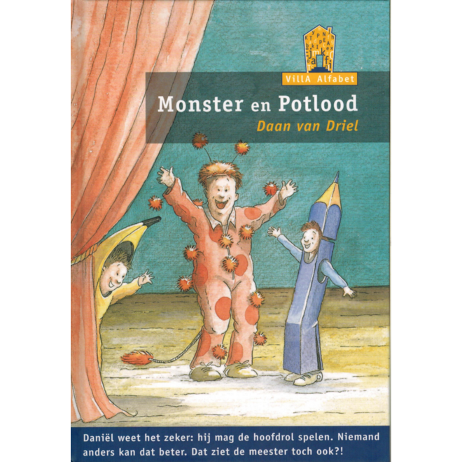 Villa alfabet oranje 5 - monster en potlood