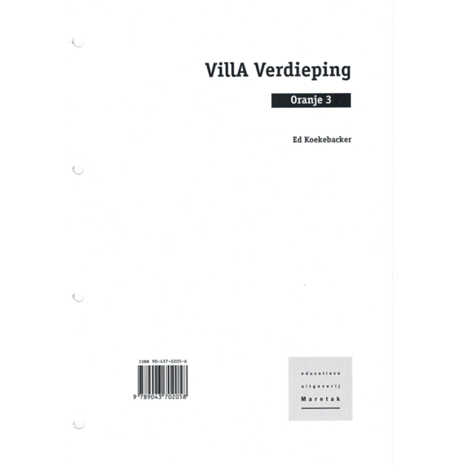 Villa alfabet oranje 3 verdieping boeken (in ringband)